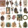 Romantic Christmas 50 Large Waterproof Stickers for Journals, Suitcases, Phones, and Tablets