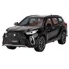 1/24 Toyota Crown KLUGER SUV Alloy Car Model Diecasts Metal Toy Off-road Vehicles Car Model High Simulation Sound and Light Kids Gifts