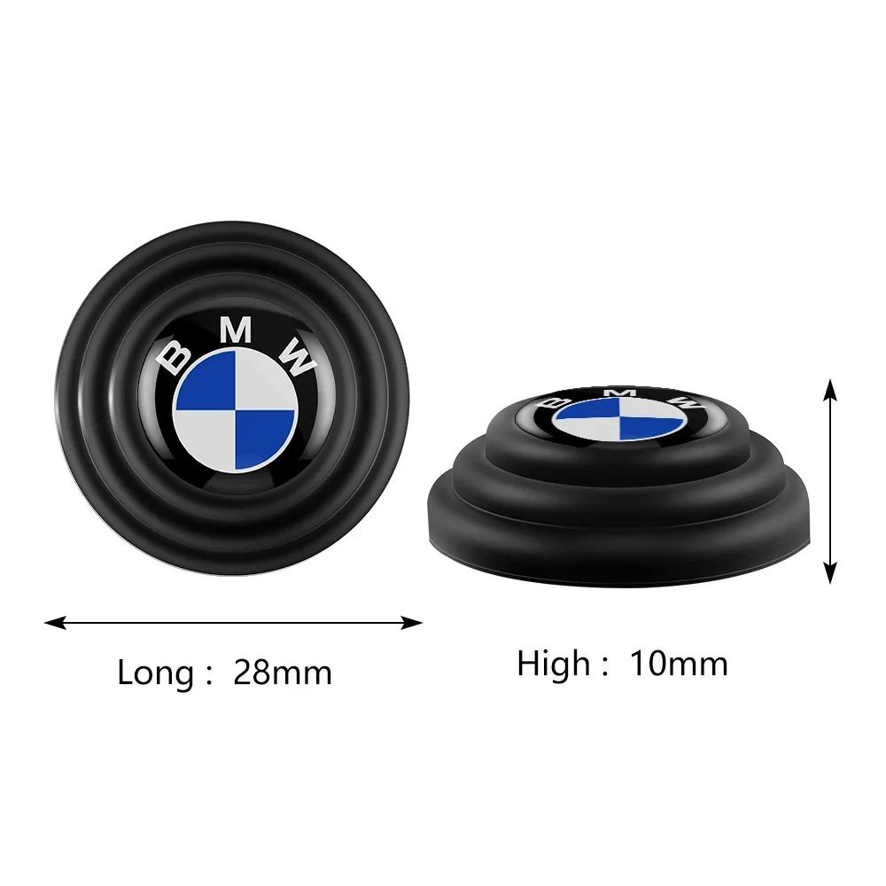 4/8/12pcs Silicone For BMW M Badge Emblem Car Door Anti-collision Buffer Gasket Mats Anti-shock Protection Pads Sticker.