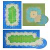 City Road Street Baseplate Color River Sandy Beach Island Base Plate Seaweed Building Blocks Compatible Brands Bricks Plate
