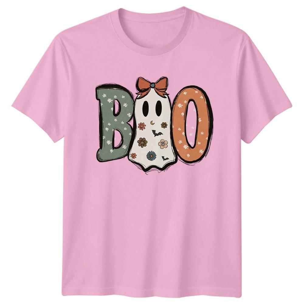 Boo Retro Halloween TShirt Vintage Autumn Halloween Gift For Him And Her
