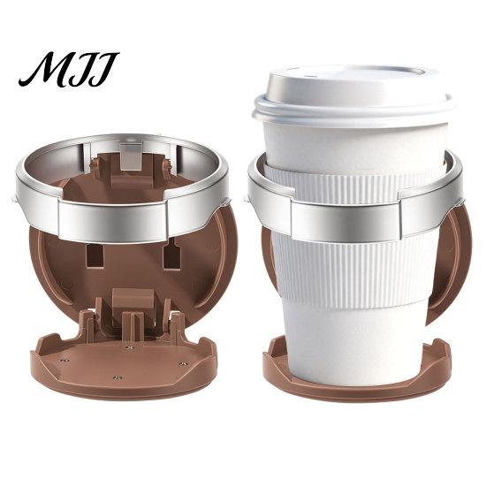 Car Cup Holder Universal Foldable for Door Panel, Adjustable Automotive Drink Organizer with Auto Interior Accessory Multifunctional Storage,