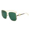 DAPARO European and American square sunglasses big brand flat for ins metal sunglasses high quality