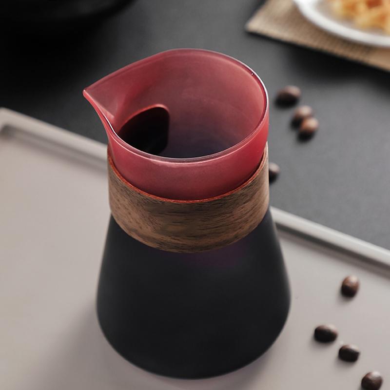 Hand Brewed Coffee Maker Coffee Filter Sharing Pot Set Borosilicate Glass Dripper Set Coffee Server with V02 Coffee Filter