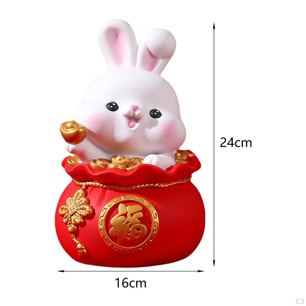 Statue Sculpture Photo Props Indoor Money Box Figurines for Desktop