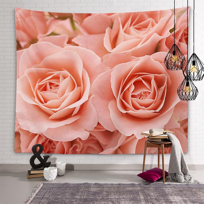 Эстетический гобелен с цветком розы — фото 16