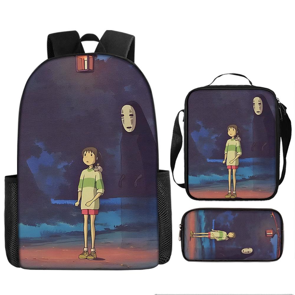 Elementary and Secondary School Students Spirited Away School Bag Hayao Miyazaki Children's Fashion Backpack Waterproof Large Capacity Backpack