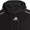 Adidas Q4 Fl Hd Embroidered Logo Drawstring Hoodie Long Sleeve Sweatshirt Men Tops Black HL6913