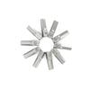 10pcs Socket Adapter Set 25mm 1/4" Hex To 1/4" Square Drive Quick Change