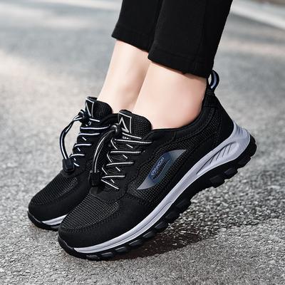 Ältere Schuhe Leichter Atmungsaktiver Mesh Paare Wanderschuhe Bequeme Mittelalterliche und Alte Mütter Schuhe