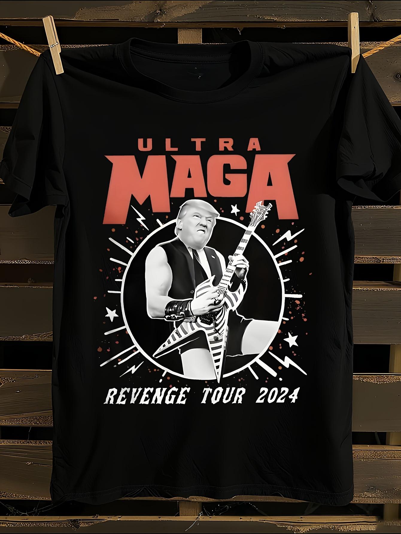 Funny MAGA Revenge Tour 2024 Graphic T-shirt XL