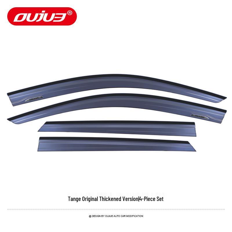 Volkswagen Tayron X T-Roc T-Cross Electroplated Rain Visors - Car Window Eyebrow Decorative Strips for Exterior Modification