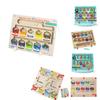Customized Magnetic Colorful Number Maze Montessori Wooden Magnetic Puzzle Counting Game Toy