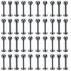40 Stück/Set 316L Edelstahl Labret Ohrstecker Lippenringe Set Eingelegt Glänzender Strass Einfacher Stil Körperpiercing Schmuck Geschenk