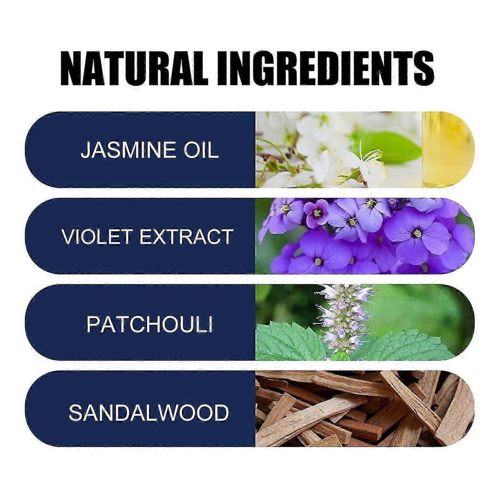 Lasting Pheromone Perfume for Couples Natural Jasmine, Violet & Musk Scent, Long-Lasting Fragrance, Enhances Attraction & Intimacy, Easy To Apply, Al
