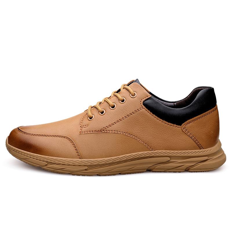 

Ретро платформа уличные рабочие ботинки мужские трендовые зеленые модные повседневные ботинки весна и осень шнуровка кожаные ботинки 37 верблюд