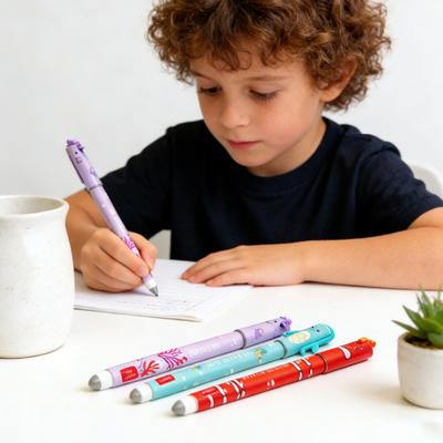 Oceaan Dieren Uitwisbare Gelpennen Leuke 3D Schildpad Clownvis Zeepaardje Toppers 0.5mm Soepel Schrijvende Pennen met Gum Leuk Schoolmateriaal