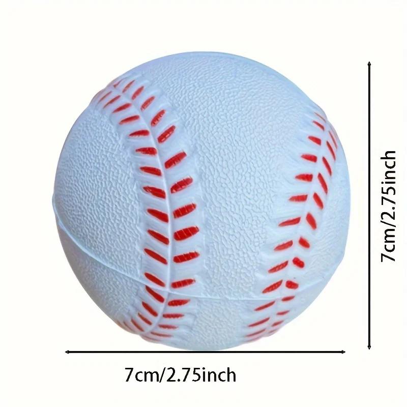 Unisex-Erwachsene Leichter Trainings-Softball - Langlebiger & Sicherer Elastischer PU-Schaumstoff-Baseball für Indoor-/Outdoor-Freizeit