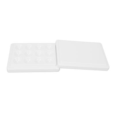 12 Wells Porcelain Paint Palette Dustproof White Watercolor Paint Palette for Nail Art Painting