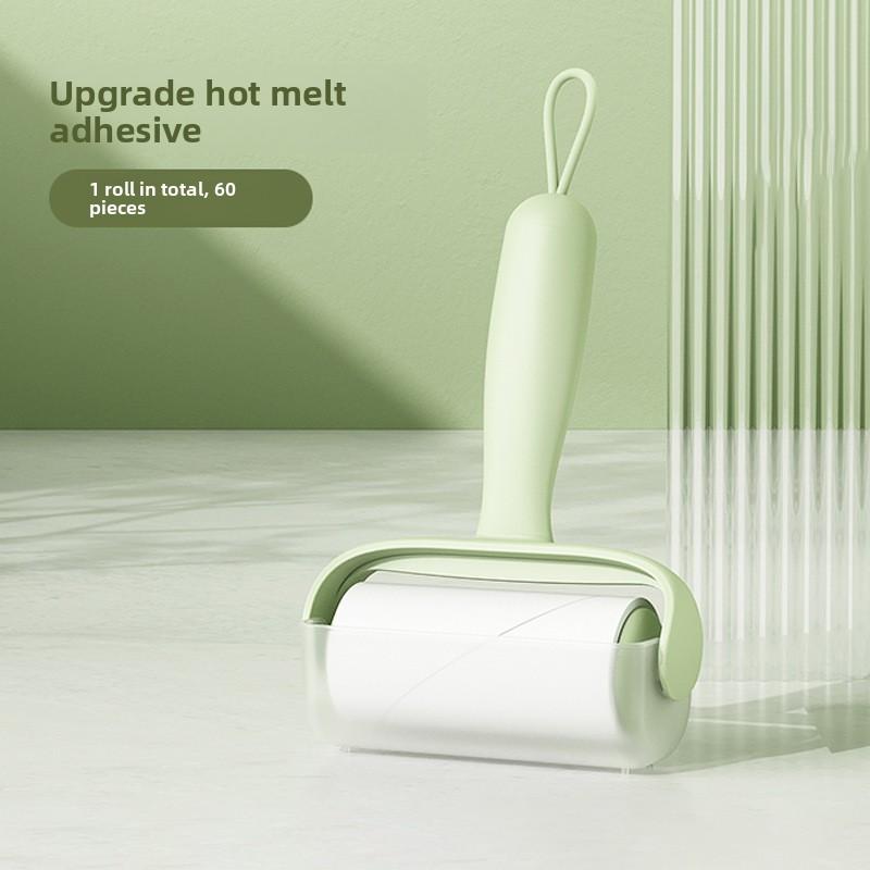 Household Hairbrush with Detachable Replaceable Roll Paper Drum - Powerful Pet Dust Removal Tool for Cleaning Clothes, Hair and Pets' Fur