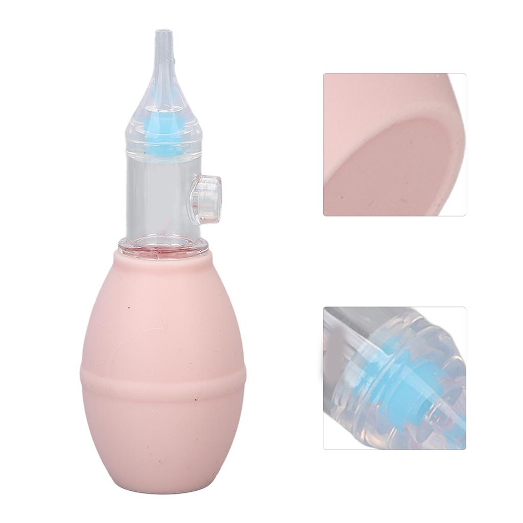Baby Manual Nasal Aspirator Silicone Nose Mucus Suction Sucker Cleaning Tool for Infant Toddlers