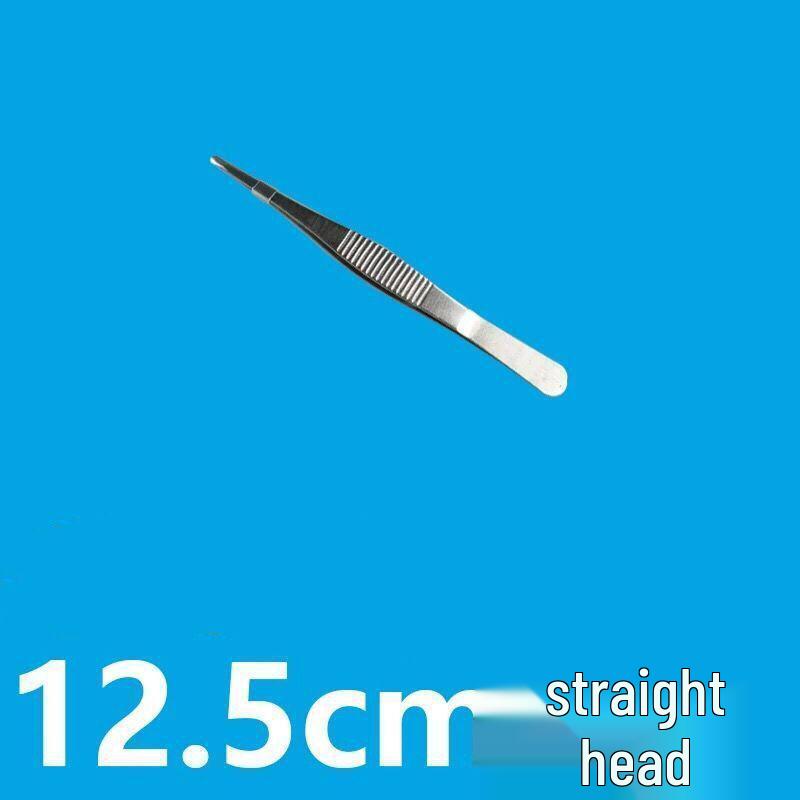 304 Stainless Steel Multifunctional Tweezers: Thickened Straight & Round Head, Bent Tip, Ideal for Aquatic Plants and Succulents.
