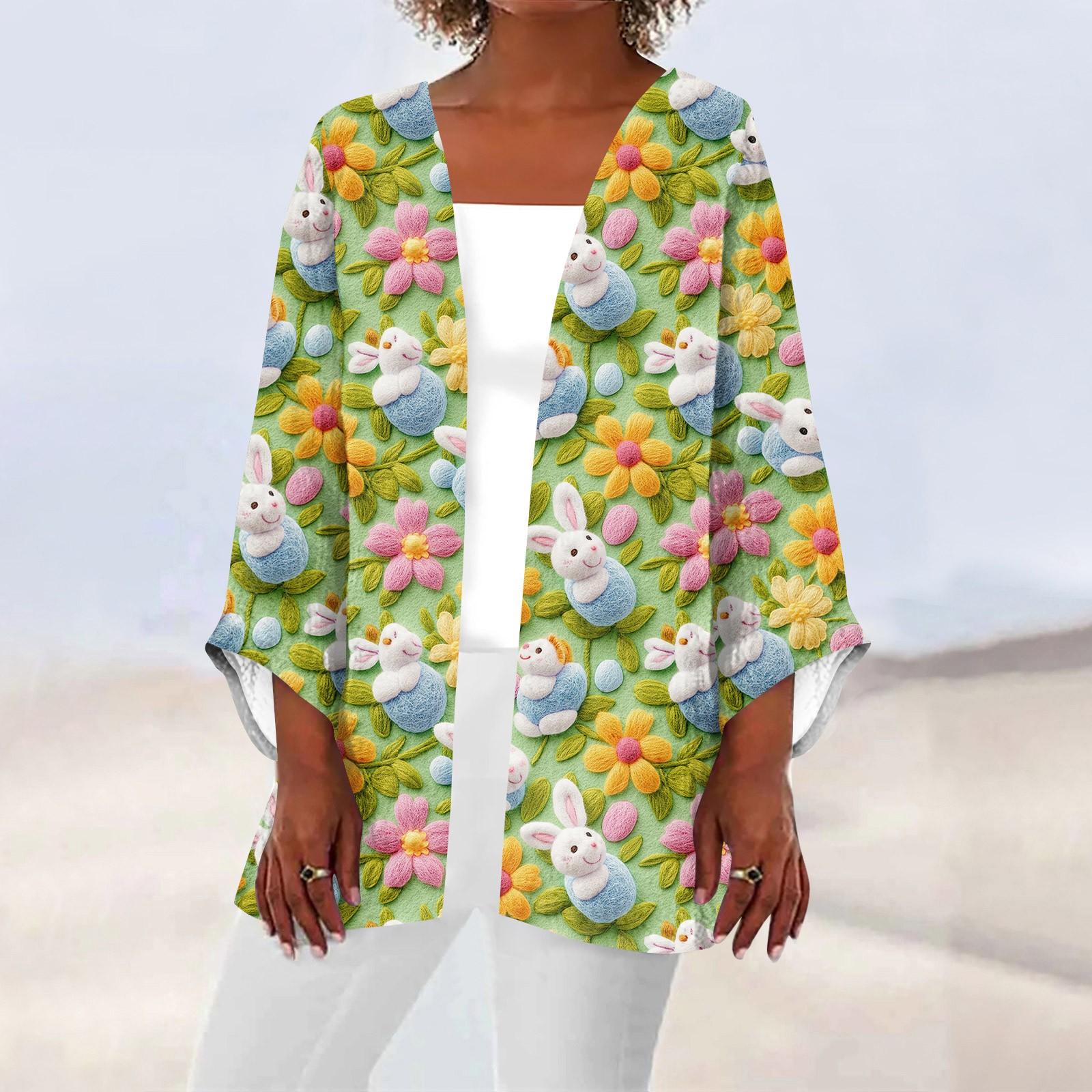 

Женская повседневная и модная легкая куртка средней длины с принтом, кардиган, кардиган M жёлтый