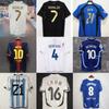 Populaire Vintage Jerseys AC Ronaldo Zidane Maldini Xavi Voetbalkleding Kleding van het Franse Nationale Team