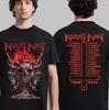 Kerry King Nordamerika Tour 2025 Totenkopf Blast ITIN Zweifarbiges T-Shirt Größe S-5XL