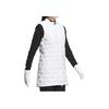 Adidas 670 Padded Solid Color Full Zip Stand Collar Mid Length Down Vest Women vests White HZ6053