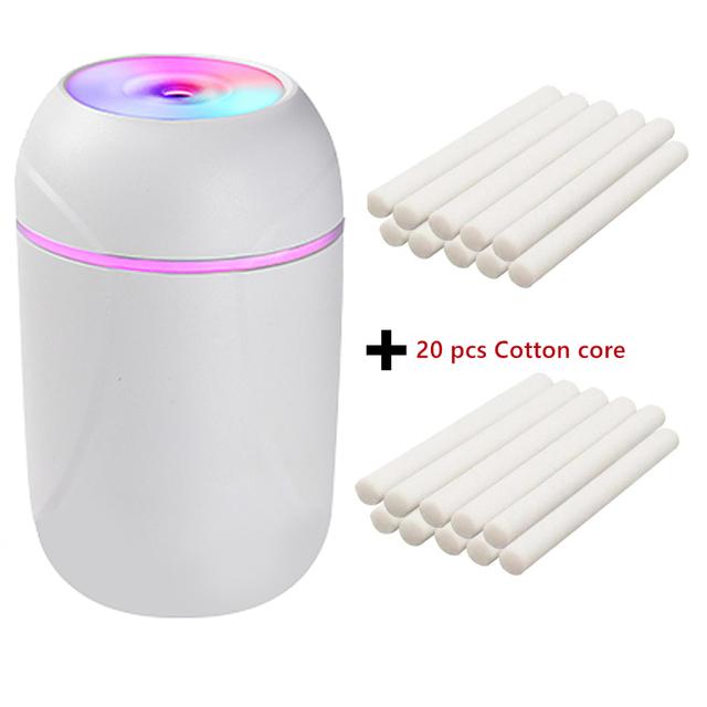 300ml Air Humidifier Ultrasonic Mini Aromatherapy Diffuser Portable Sprayer Usb Essential Oil Atomizer Led Lamp For Car Home