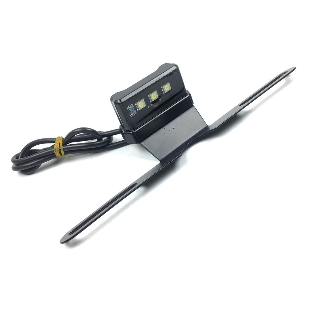 Universal License Plate LED Light Motorcycle Accessories For HONDA SUZUKI KAWASAKI DUCATI BMW CNC Lamp Bracket