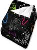 Ultra Soft D Gaming Throw Blanket Flannel Couch Quilt for Kids Adults Home Decor Video Game Comfortable Gamepad Gamer