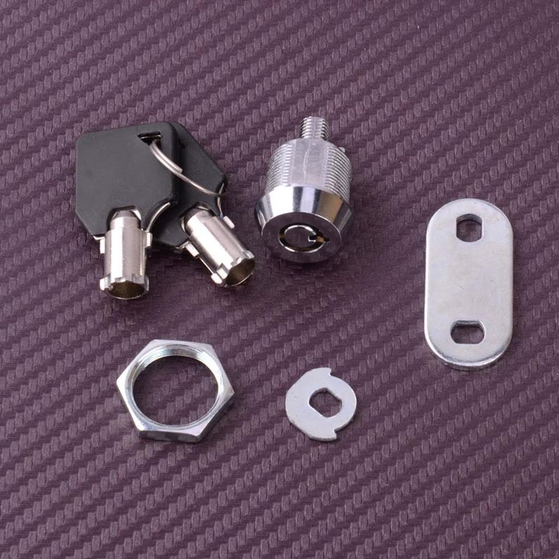 Комплект с 5/8-дюймовым трубчатым кулачковым замком с ключами, подходит для шкафа, ящика для инструментов, фургона, кемпера, ящика