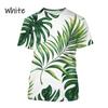 Monstera 3D Printing T-shirt Personality Plant Monstera Men's And Women's Fun Hip-hop Harajuku Unisex Couple T-shirt Tops