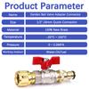 1/2" Brass Ball Valve Hose Adapter 16mm Pacifier Quick Connector for Garden Irrigation Watering Fitting Extender Coupling Joint