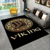 Viking Norse Mythology God Loki Rune Area Rug,Carpet Rug for Living Room Bedroom Sofa Doormat Kitchen Decor,Non-slip Floor Mat