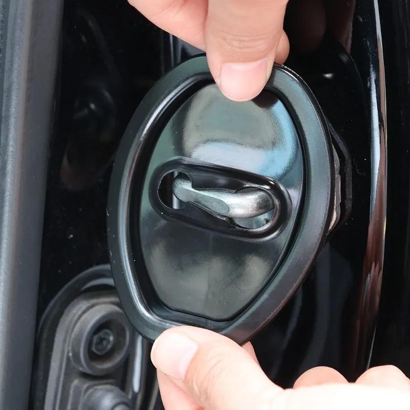 Silicone Car Door Lock Buckle Protection Cover for BMW Mercedes Tesla Model 3 Door Shock Absorber Cushion Silent Accessories