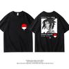 Black Childrens Tshirt Naruto Kakashi Naruto Uchiha Itachi Sasuke Pure Cotton Doublesided Printed Parentchild Casual Tshirt
