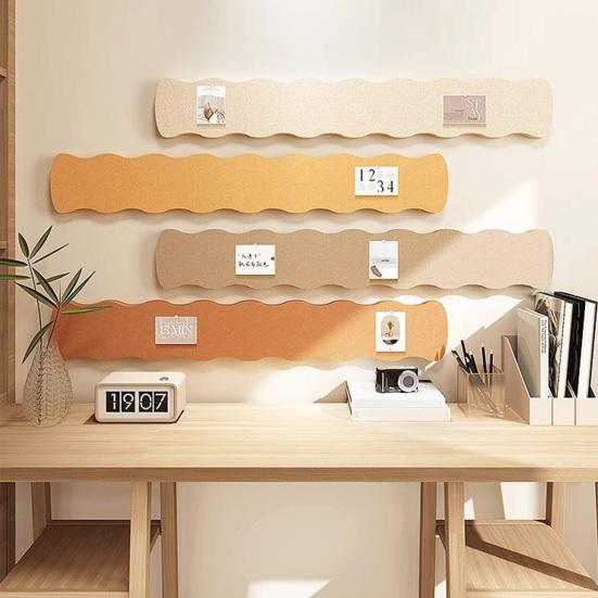 Kenarları Taraklı Keçe İğne Panosu Şeritleri Kendinden Yapışkanlı Keçe Mantar Panosu Şeritleri Ofis Okul Ev Duvar Dekorasyonu İçin Etiketler Notlar Programlar Fotoğraflar