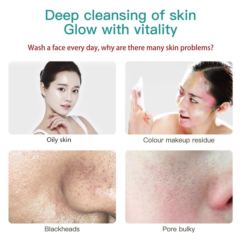 2 in 1 Portable Face Massager Cleaning Brush Sonic Electric Silicone Facial Cleansing Brush Silicone Abs Multifunction