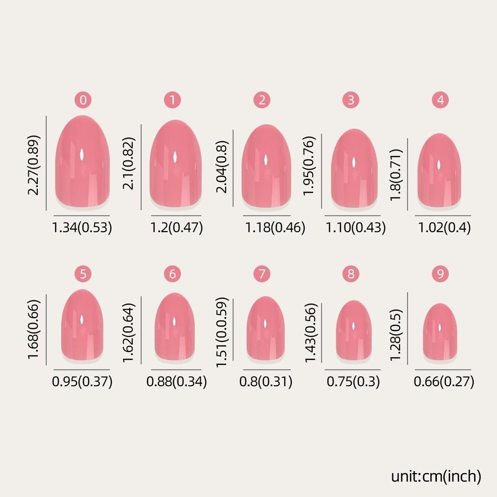 288pcs Glossy Finish Press On Nails Solid Color Acrylic Fake Nails New Nail Tips  Daily Wear