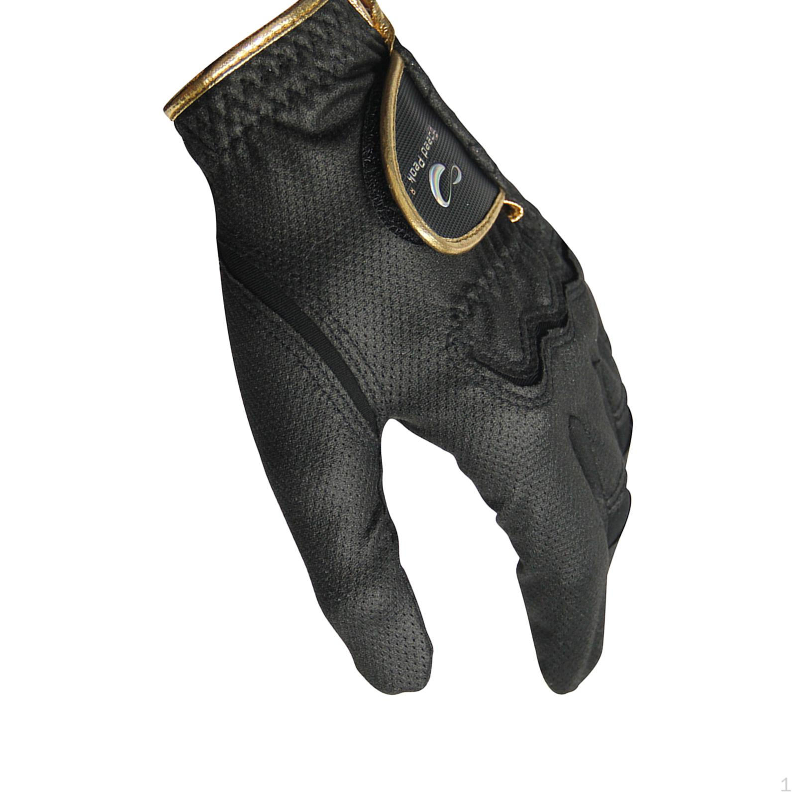 

Golf Glove for Left Handed Soft Adults Hiking Putting Driving 19.5cmx9cmx0.8cm