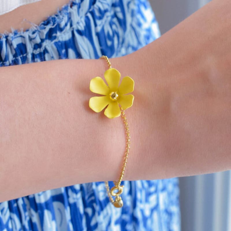Dana Burton Saffron Flower Bracelet
