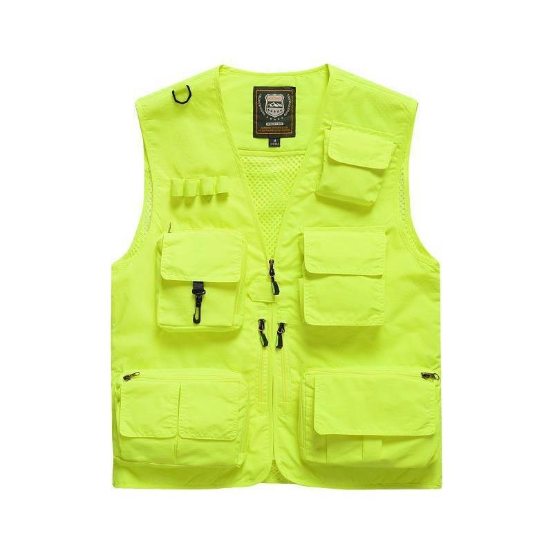 Vest Thin Men's Outdoor Multi-Pocket Fishing Photography Vest Vest Vest Vest Printed Tooling