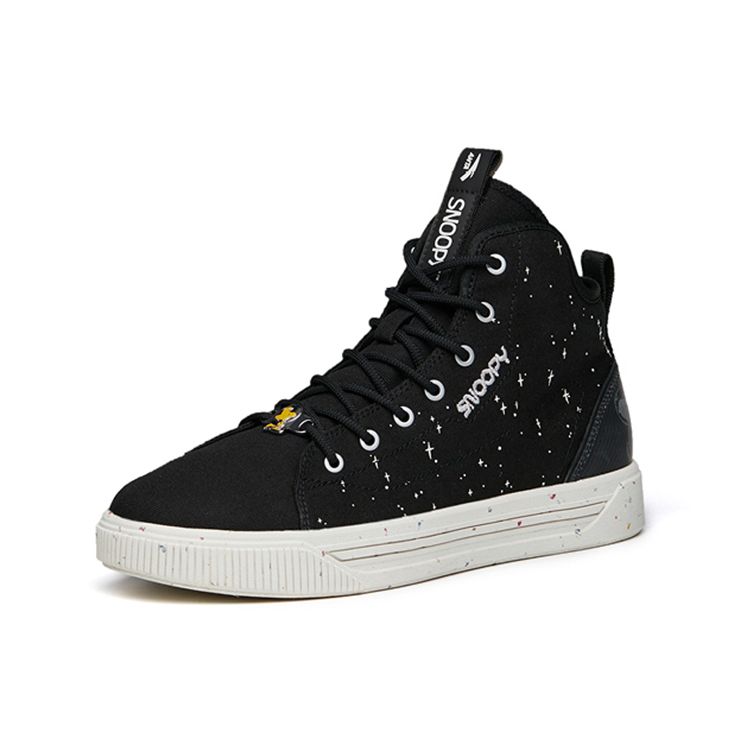 Anta Snoopy X  Trendy High-Top Skate Shoes Men Sneakers Black 912138601-1