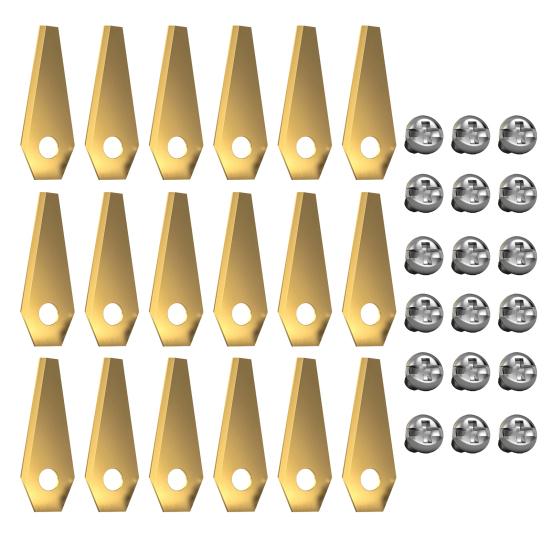 Yousheng 9/18/30 szt. Ostrze kosiarki ze stali nierdzewnej dla Bosch Indego Heavy Duty Uniwersalne Ostrze zamienne do kosiarki robotycznej ze śrubami montażowymi