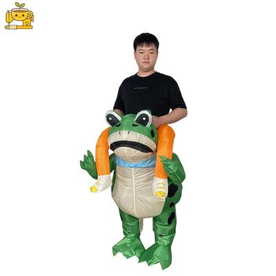 Halloween Frog Inflatable Costume: Cartoon Animal Outfit for Parties and Performances
