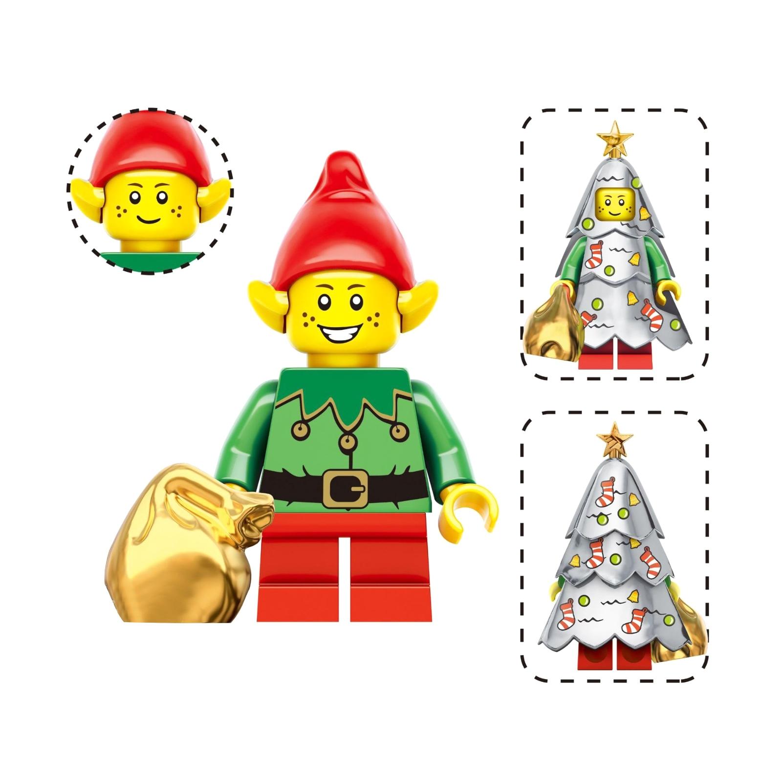 

Christmas Series Holiday Building Block Figurines One Size