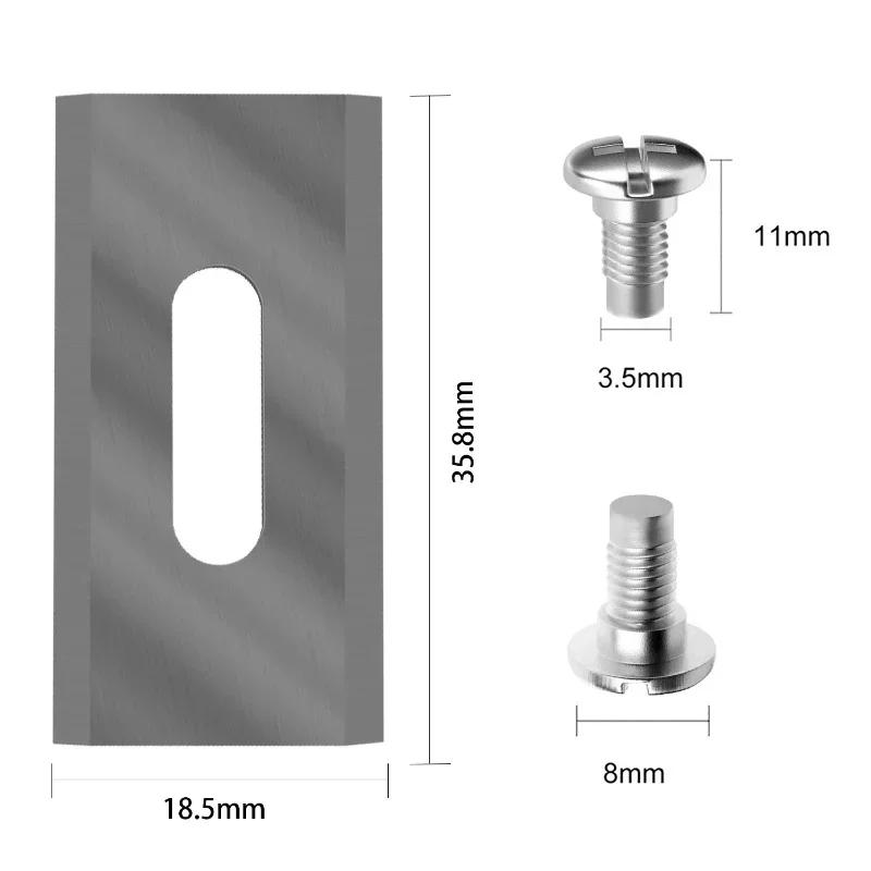 

30pcs 35.8*18.5*0.65mm Trimmer Blade Lawn Mower Grass Replacement Piece for Husqvarna Automower/Garden Robotic Lawnmower Tools